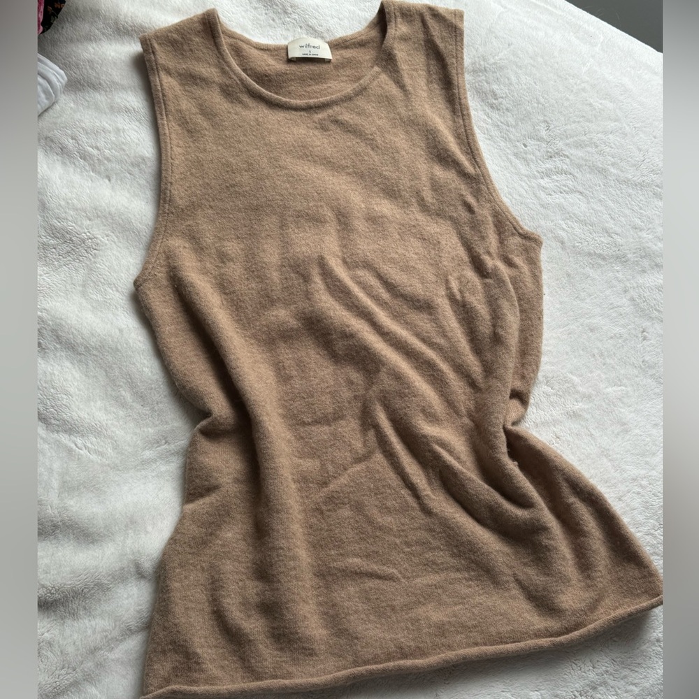 Wilfred Tan Sleeveless Sweater Cashmere